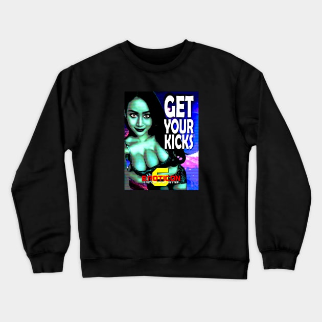 Get your kicks Crewneck Sweatshirt by Galactic Hitchhikers